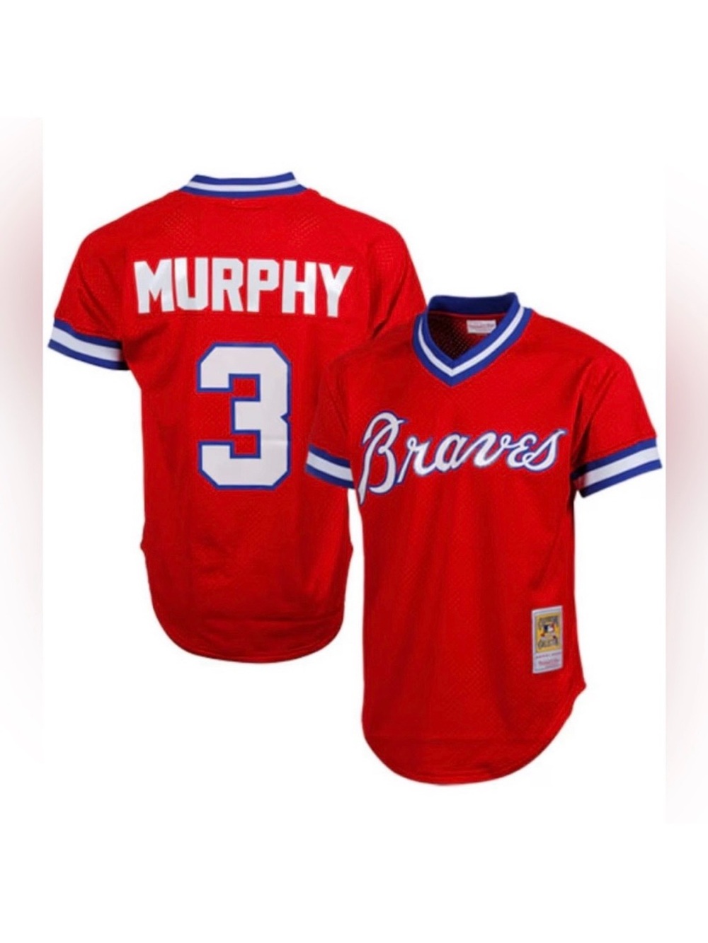 Atlanta Braves No. 3 Dale Murphy Mitchell Ness 1980 Cooperstown Authentic Jersey - Picture 5 of 12